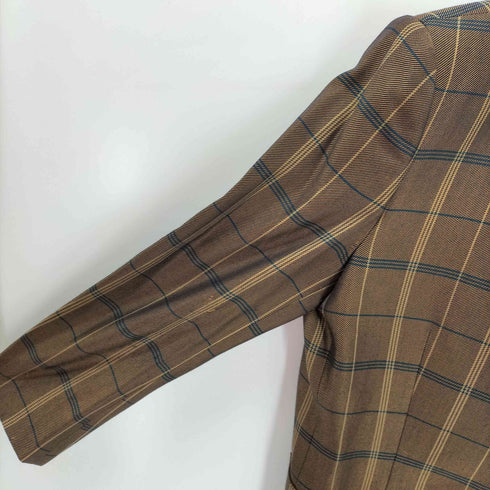 バーバリーズ BURBERRYS ウールシルク混紡 ノーカラージャケット レディース  13BR